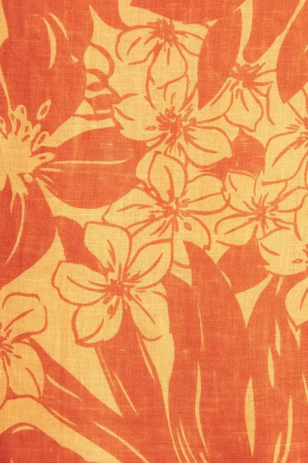 Women Faithfull The Brand Dresses Elmarie Midi Dress Zani Floral Print Burnt Orange 8211 Final Sale