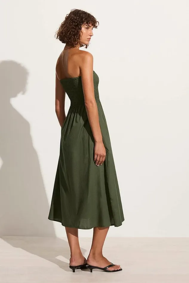 Women Faithfull The Brand Dresses Madella Midi Dress Pine