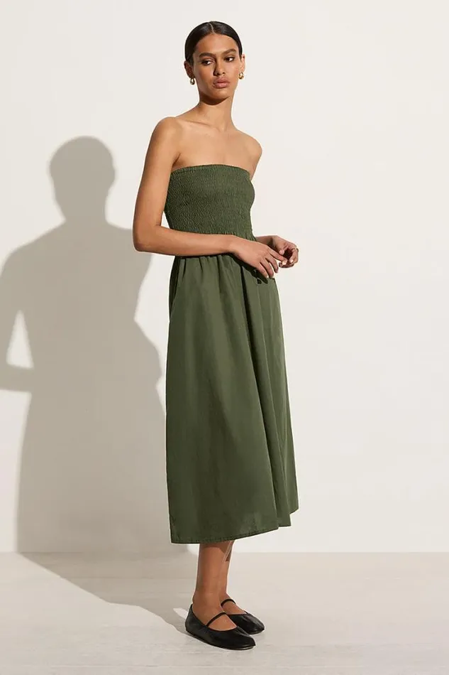 Women Faithfull The Brand Dresses Madella Midi Dress Pine
