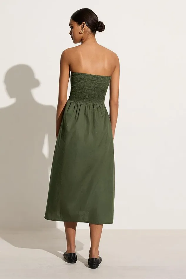 Women Faithfull The Brand Dresses Madella Midi Dress Pine