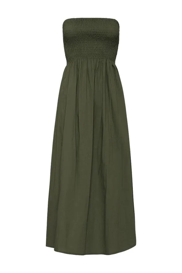 Women Faithfull The Brand Dresses Madella Midi Dress Pine