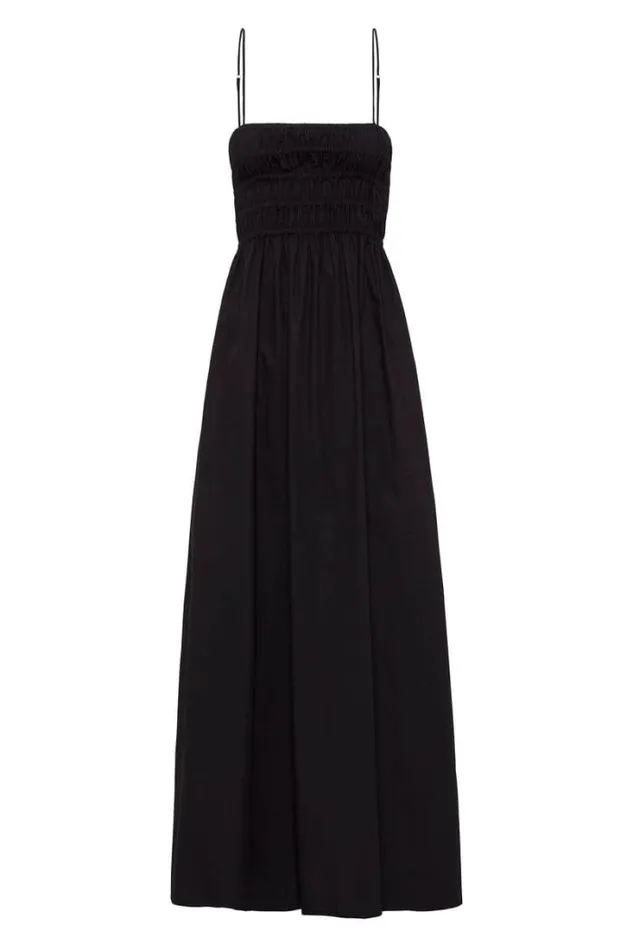 Women Faithfull The Brand Dresses Marieka Midi Dress Black 8211 Final Sale
