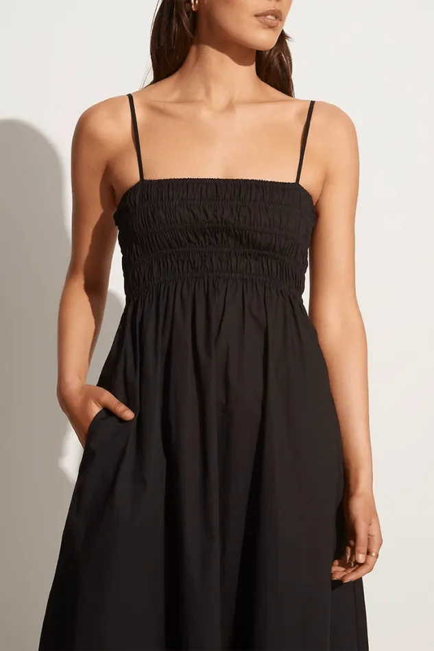 Women Faithfull The Brand Dresses Marieka Midi Dress Black 8211 Final Sale