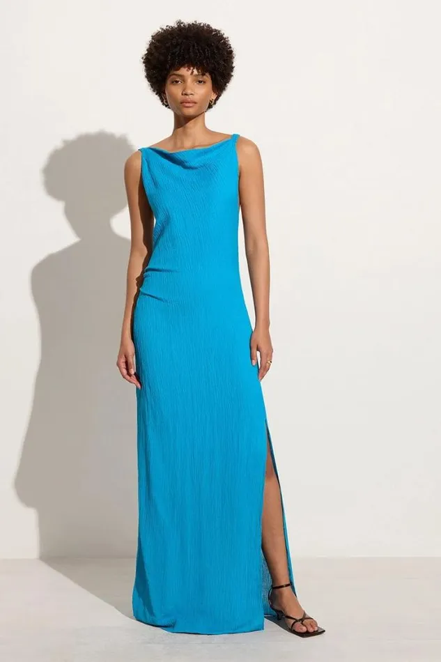 Women Faithfull The Brand Dresses Palermo Maxi Dress Turquoise