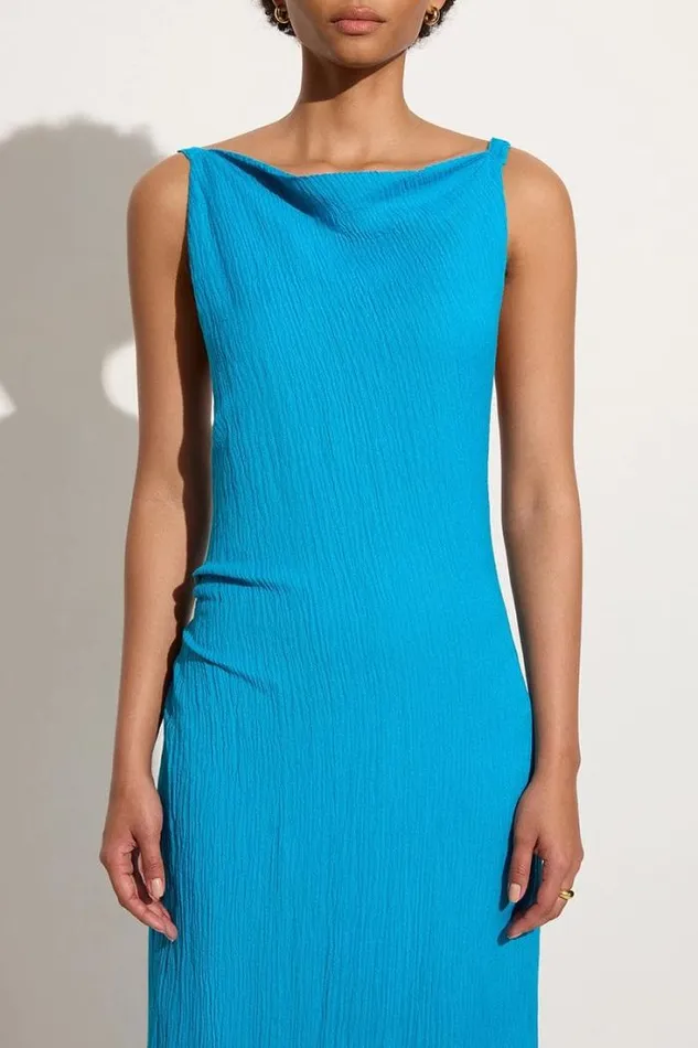 Women Faithfull The Brand Dresses Palermo Maxi Dress Turquoise