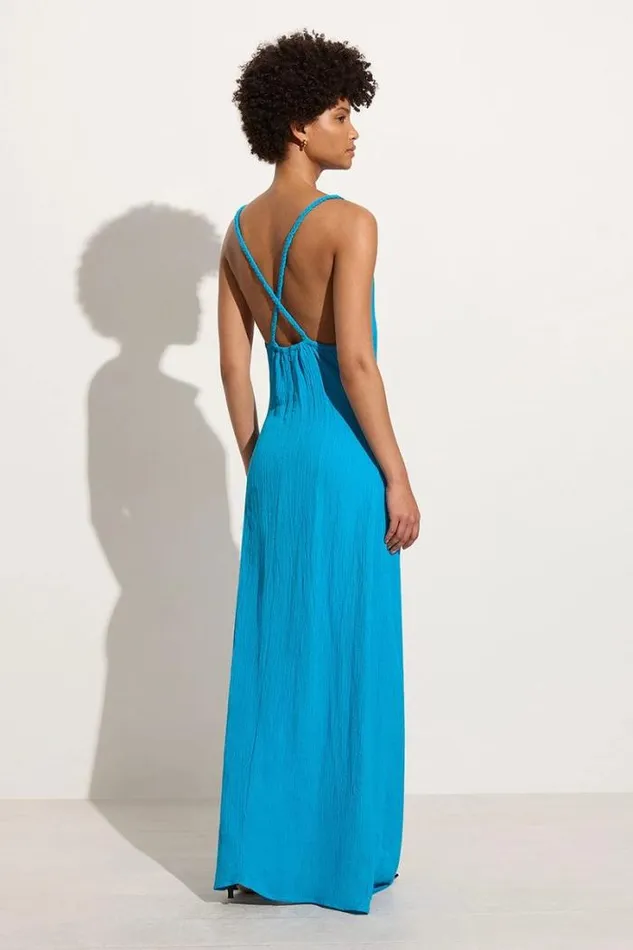 Women Faithfull The Brand Dresses Palermo Maxi Dress Turquoise