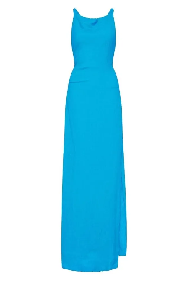 Women Faithfull The Brand Dresses Palermo Maxi Dress Turquoise