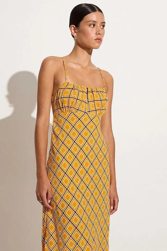 Women Faithfull The Brand Dresses San Paolo Midi Dress La Costa 8211 Final Sale