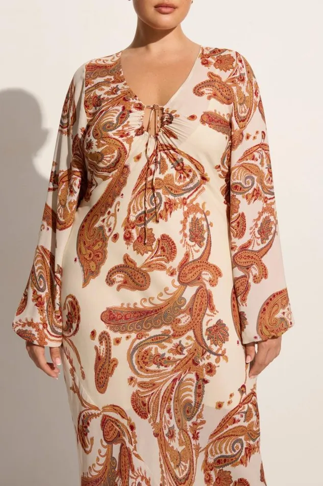 Women Faithfull The Brand Dresses Santos Maxi Dress Alessia Paisley