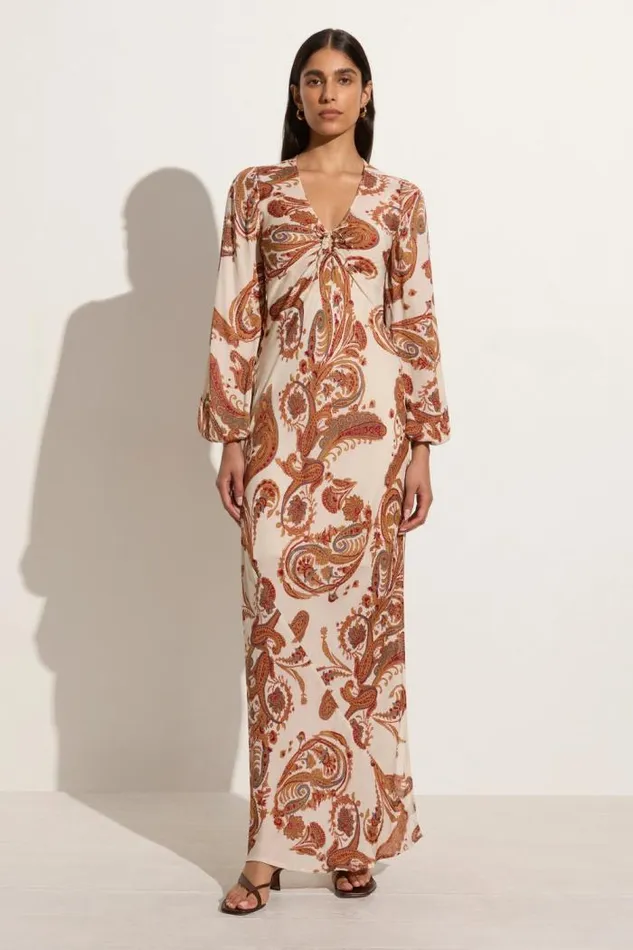 Women Faithfull The Brand Dresses Santos Maxi Dress Alessia Paisley