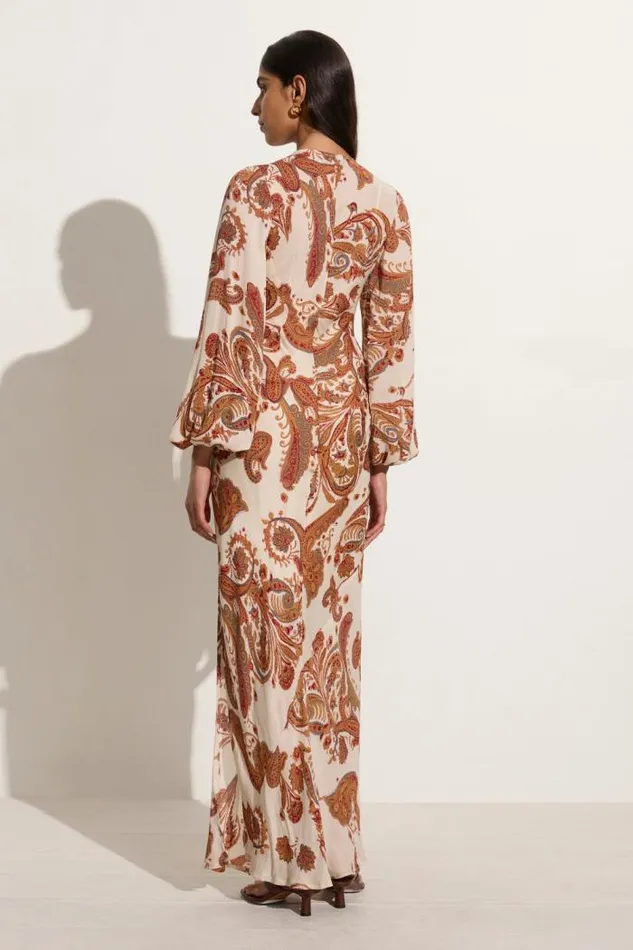 Women Faithfull The Brand Dresses Santos Maxi Dress Alessia Paisley