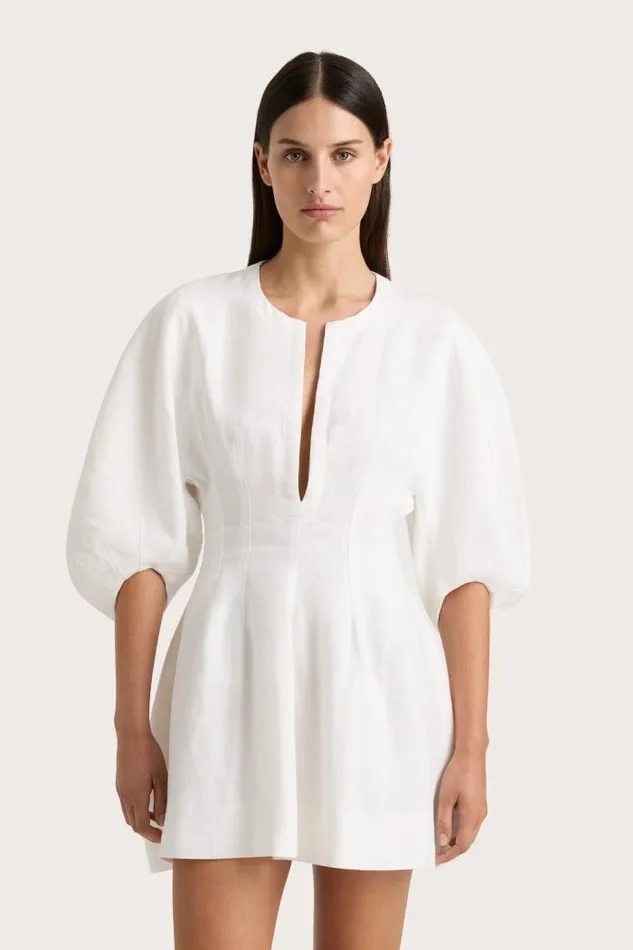 Women Faithfull The Brand Mini Dresses Soleil Mini Dress White