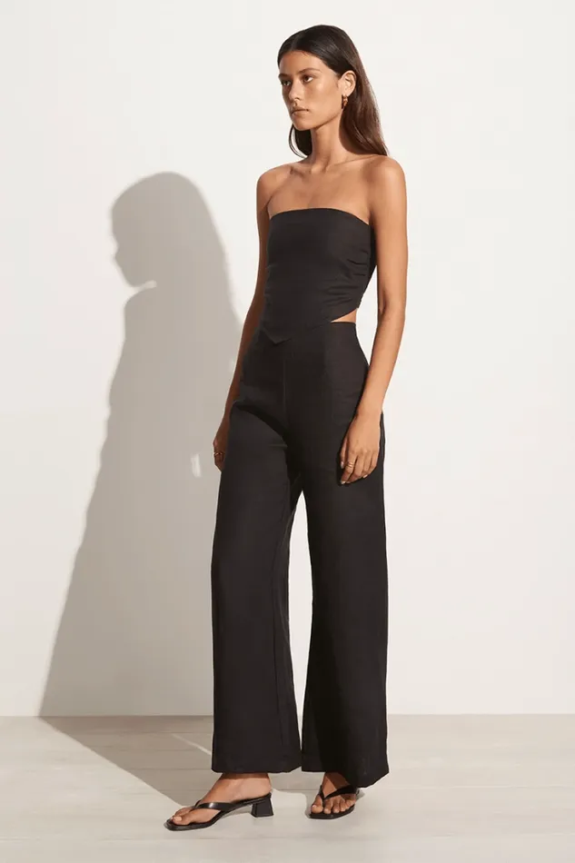 Women Faithfull The Brand Pants Ottavio Pants Plain Black