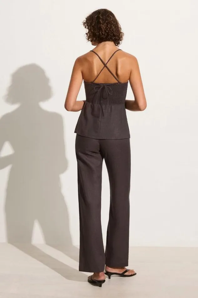 Women Faithfull The Brand Pants Vincente Pant Charcoal