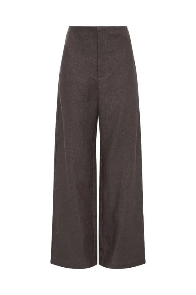 Women Faithfull The Brand Pants Vincente Pant Charcoal