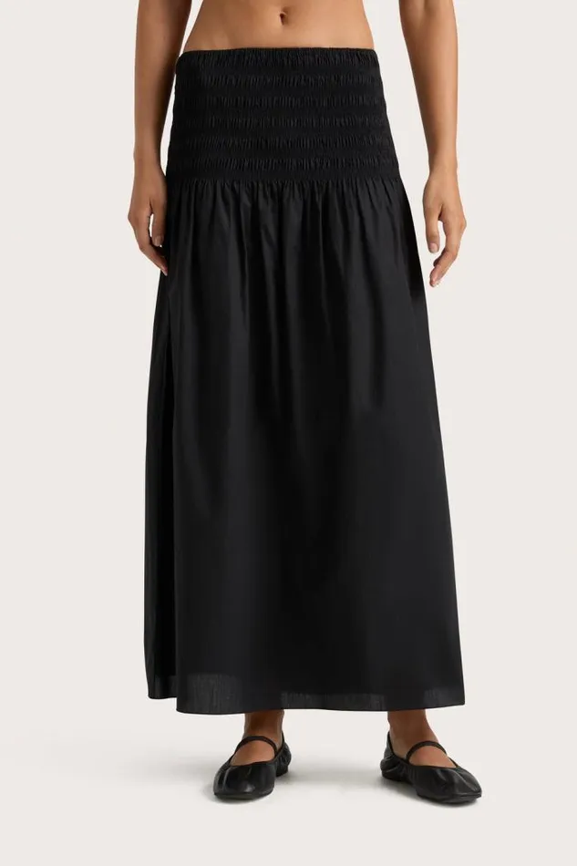 Women Faithfull The Brand Skirts and Shorts Baia Midi Skirt Black
