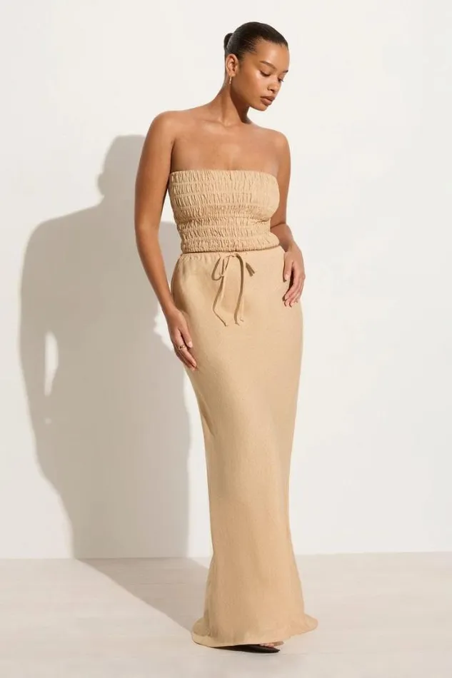 Women Faithfull The Brand Skirts and Shorts Cataline Skirt Wheat 8211 Final Sale