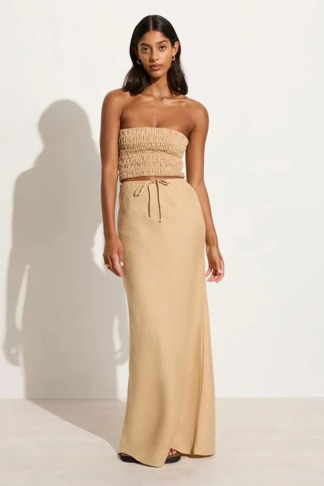 Women Faithfull The Brand Skirts and Shorts Cataline Skirt Wheat 8211 Final Sale