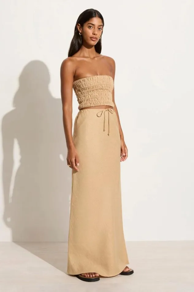 Women Faithfull The Brand Skirts and Shorts Cataline Skirt Wheat 8211 Final Sale