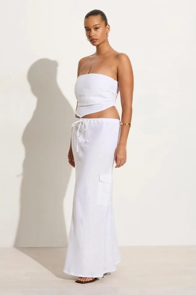 Women Faithfull The Brand Skirts and Shorts Katala Skirt White 8211 Final Sale