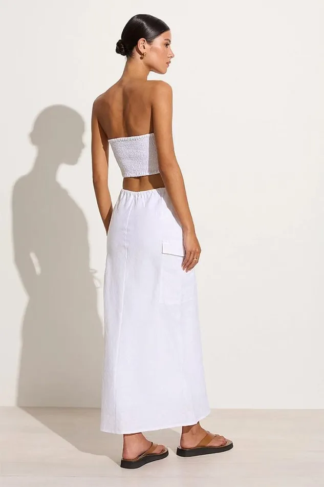 Women Faithfull The Brand Skirts and Shorts Katala Skirt White 8211 Final Sale