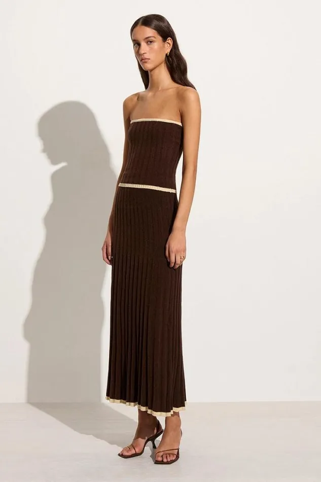 Women Faithfull The Brand Skirts and Shorts Mona Knit Skirt Coffee