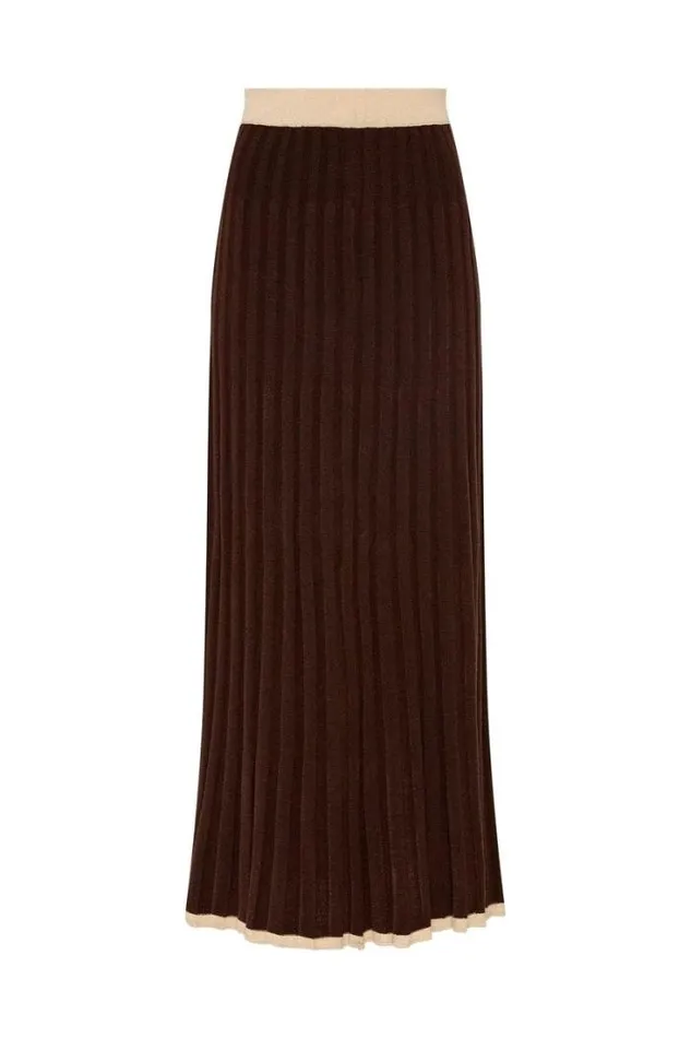 Women Faithfull The Brand Skirts and Shorts Mona Knit Skirt Coffee
