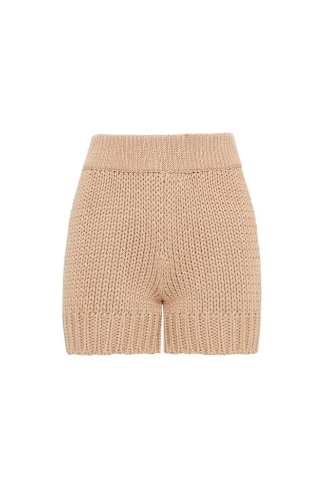 Women Faithfull The Brand Skirts and Shorts Myles Knit Shorts Cream 8211 Final Sale