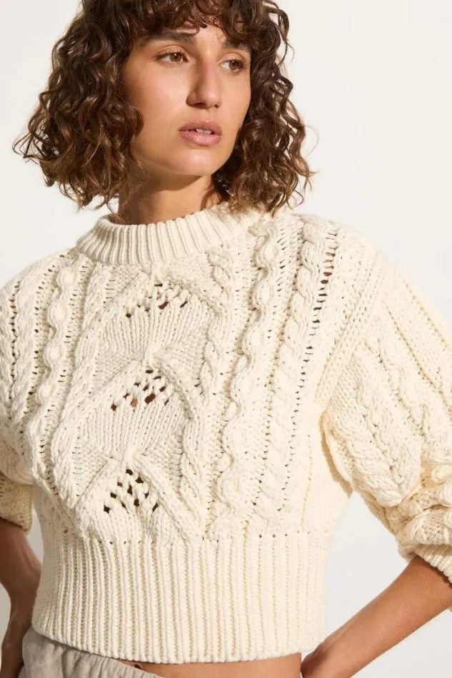 Women Faithfull The Brand Tops Alanna Knit Jumper Off White