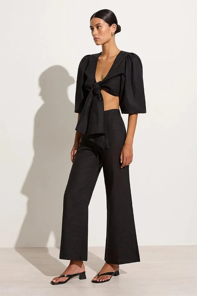 Women Faithfull The Brand Tops Ce Soir Top Black 8211 Final Sale