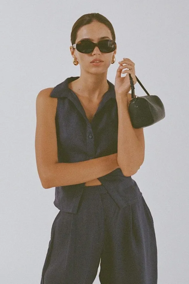 Women Faithfull The Brand Tops Dol Sol Top Slate
