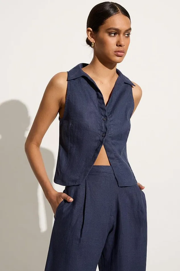 Women Faithfull The Brand Tops Dol Sol Top Slate