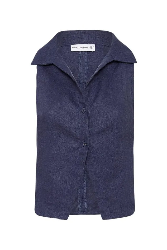 Women Faithfull The Brand Tops Dol Sol Top Slate