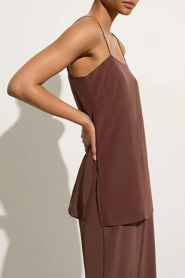 Women Faithfull The Brand Tops Koa Tunic Top Tobacco