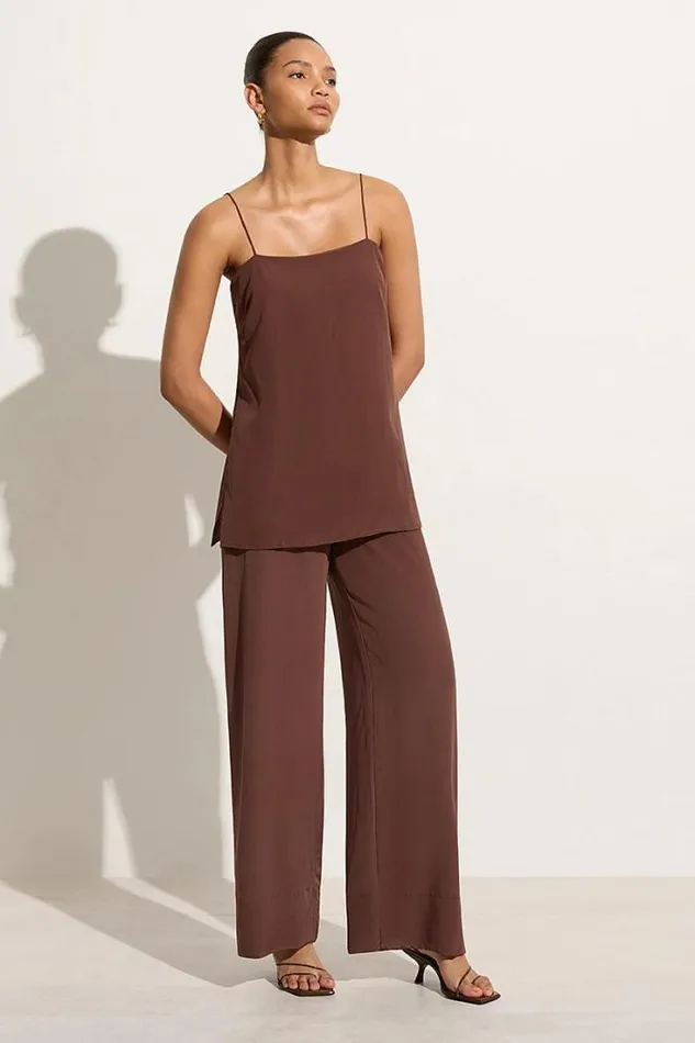 Women Faithfull The Brand Tops Koa Tunic Top Tobacco
