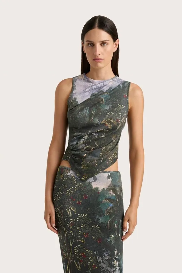 Women Faithfull The Brand Tops Loire Top Balinese Landscape