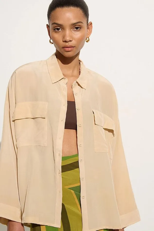 Women Faithfull The Brand Tops Martim Shirt Creme