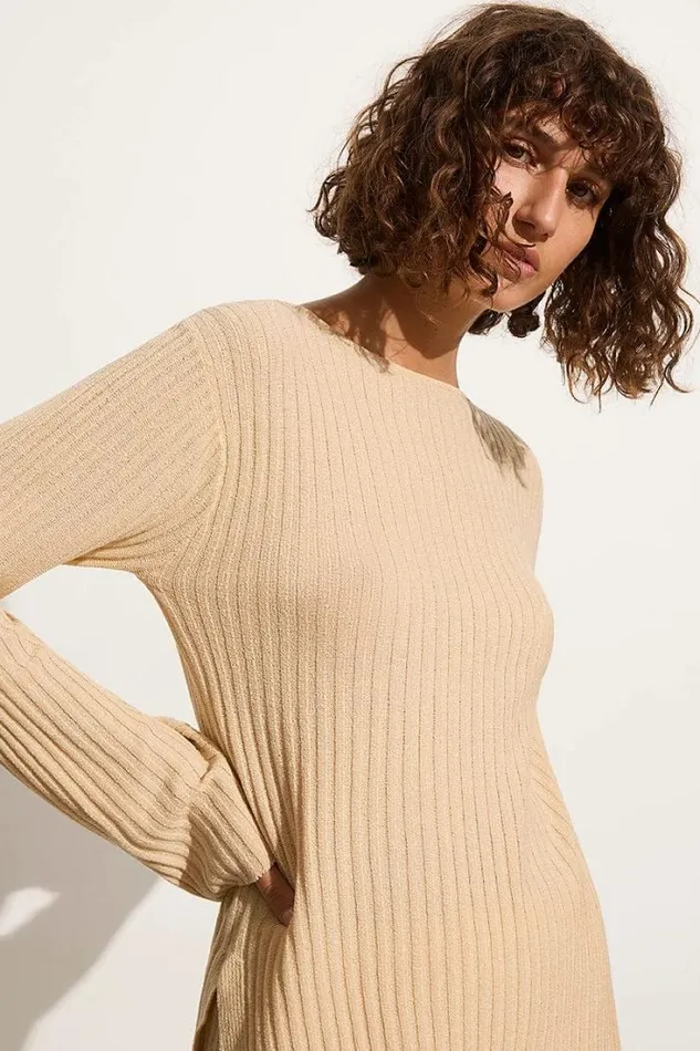 Women Faithfull The Brand Tops Mitras Tunic Top Beige