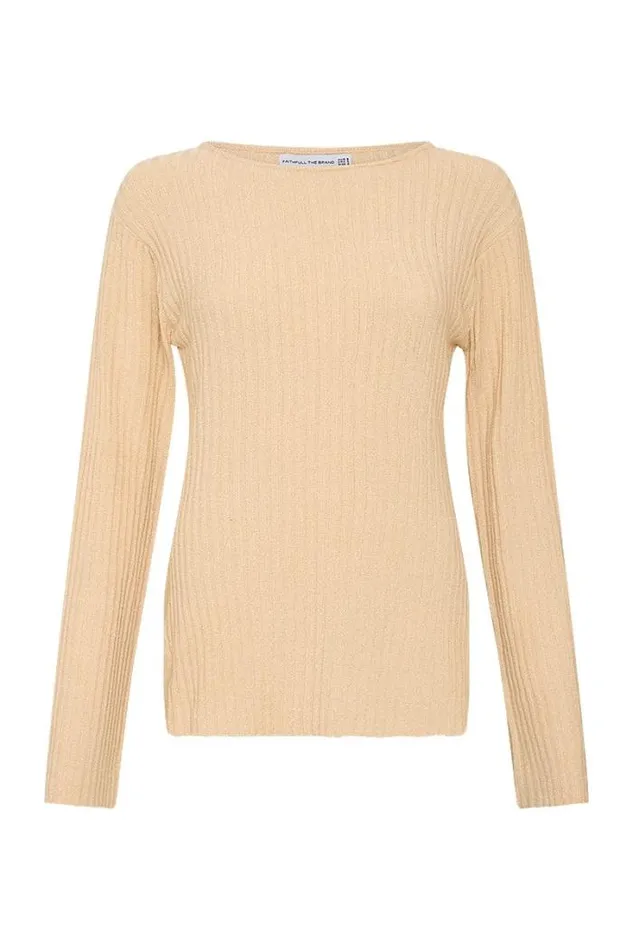 Women Faithfull The Brand Tops Mitras Tunic Top Beige