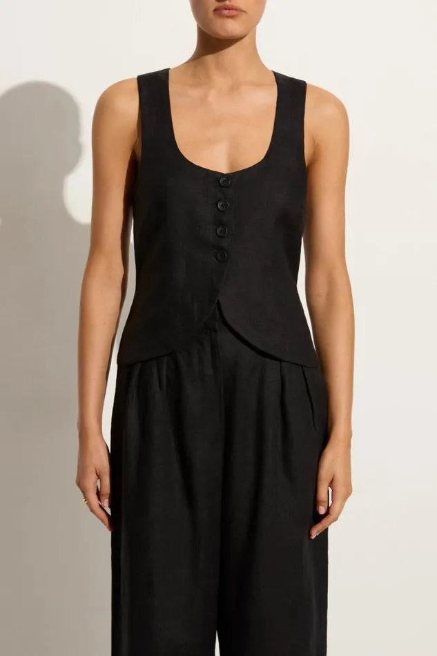 Women Faithfull The Brand Tops Stanze Vest Black