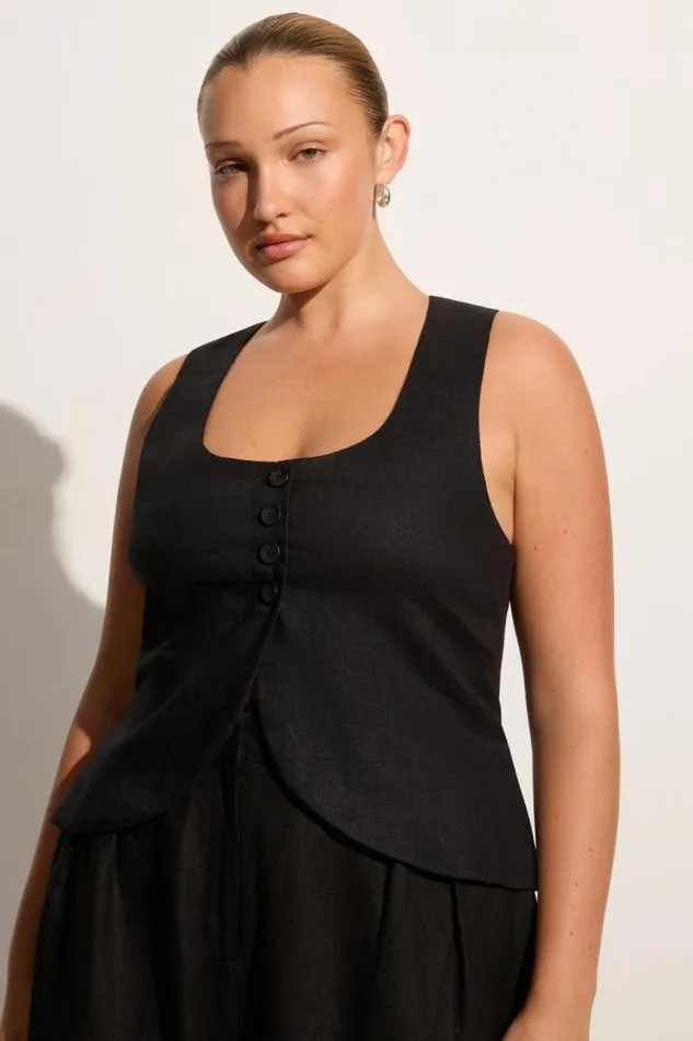 Women Faithfull The Brand Tops Stanze Vest Black