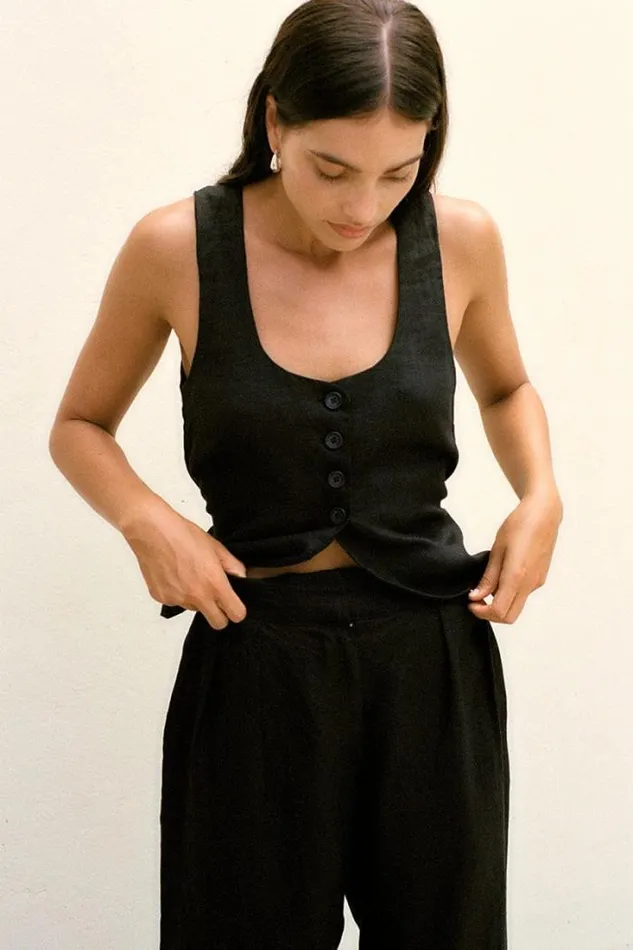 Women Faithfull The Brand Tops Stanze Vest Black