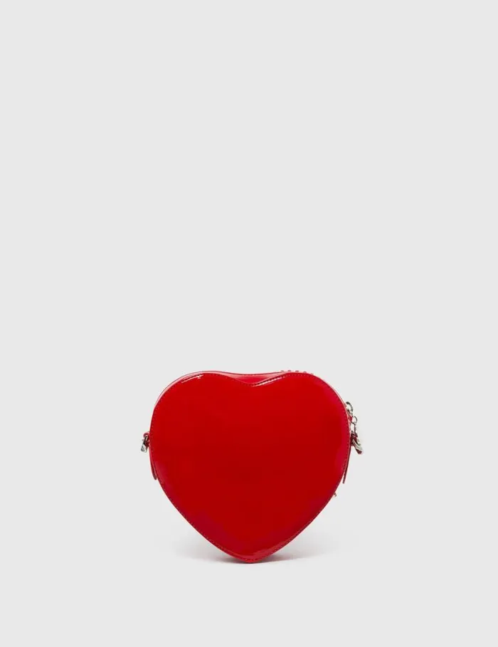 Women Falabella Heart Crossbody Bag Lipstick Red Stella McCartney Crossbody Bags Women Falabella Heart Crossbody Bag Lipstick Red Stella McCartney Crossbody Bags