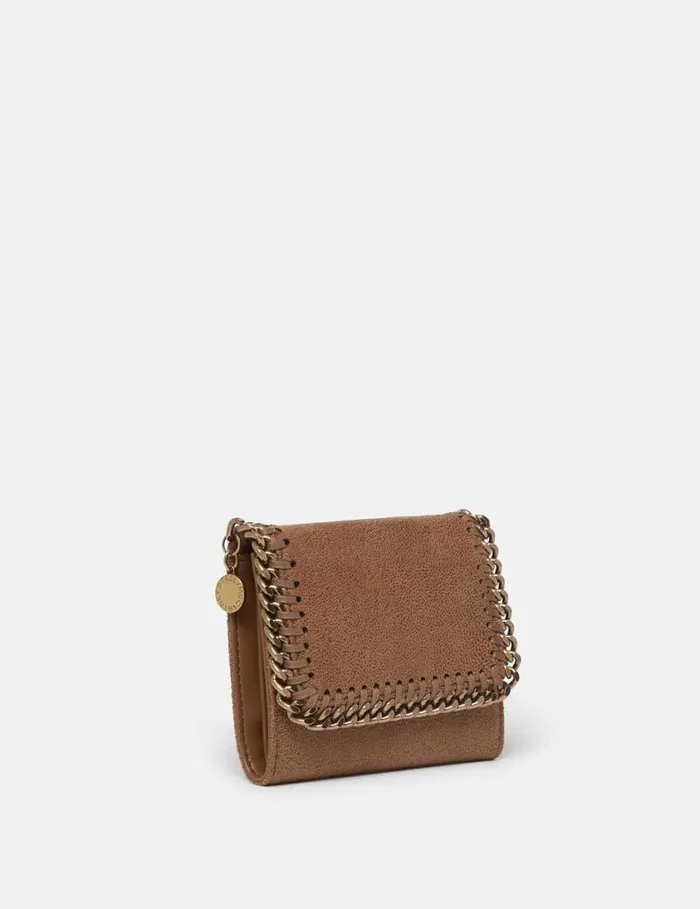 Women Falabella TriFold Wallet Pecan Brown Stella McCartney Iconic Falabella Women Falabella TriFold Wallet Pecan Brown Stella McCartney Iconic Falabella