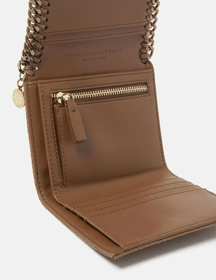 Women Falabella TriFold Wallet Pecan Brown Stella McCartney Iconic Falabella Women Falabella TriFold Wallet Pecan Brown Stella McCartney Iconic Falabella