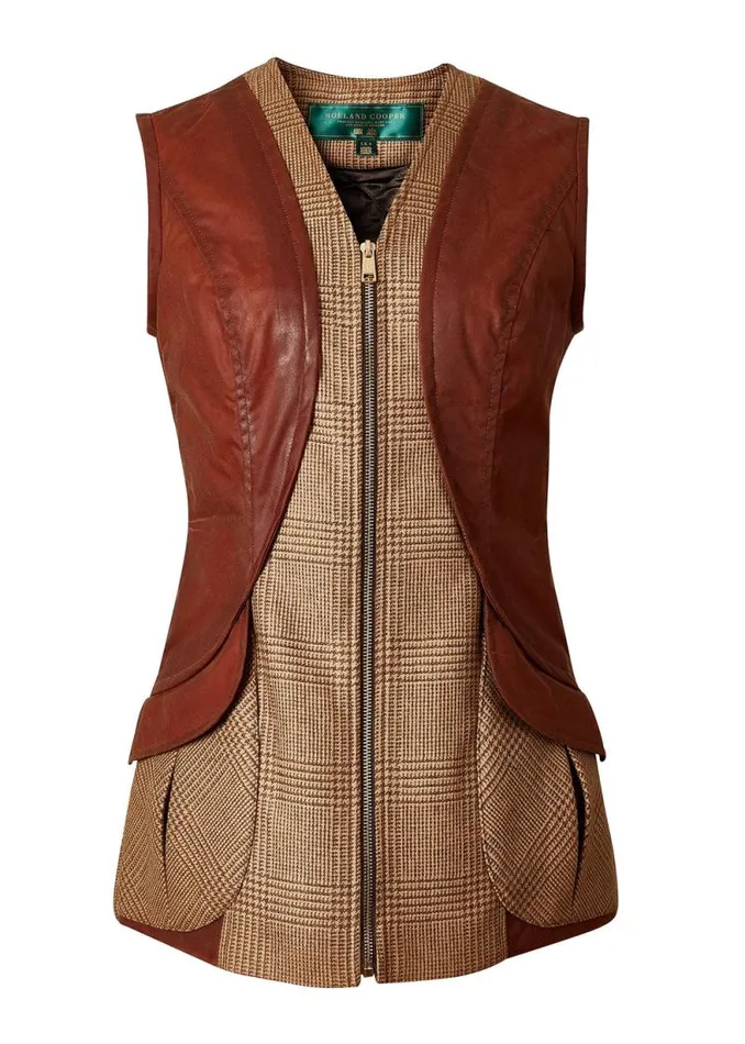 Women Field Vest Tawny Holland Cooper Tailoring