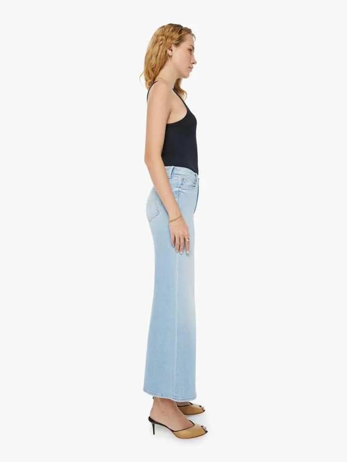 Women Flare Mother Denim The Twister Flood Blue