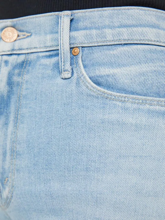 Women Flare Mother Denim The Twister Flood Blue