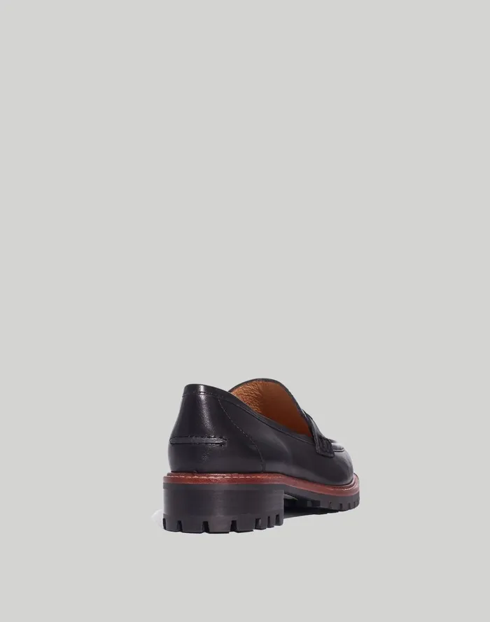 Women Flats and Loafers Madewell The Corinne Lugsole Loafer True Black