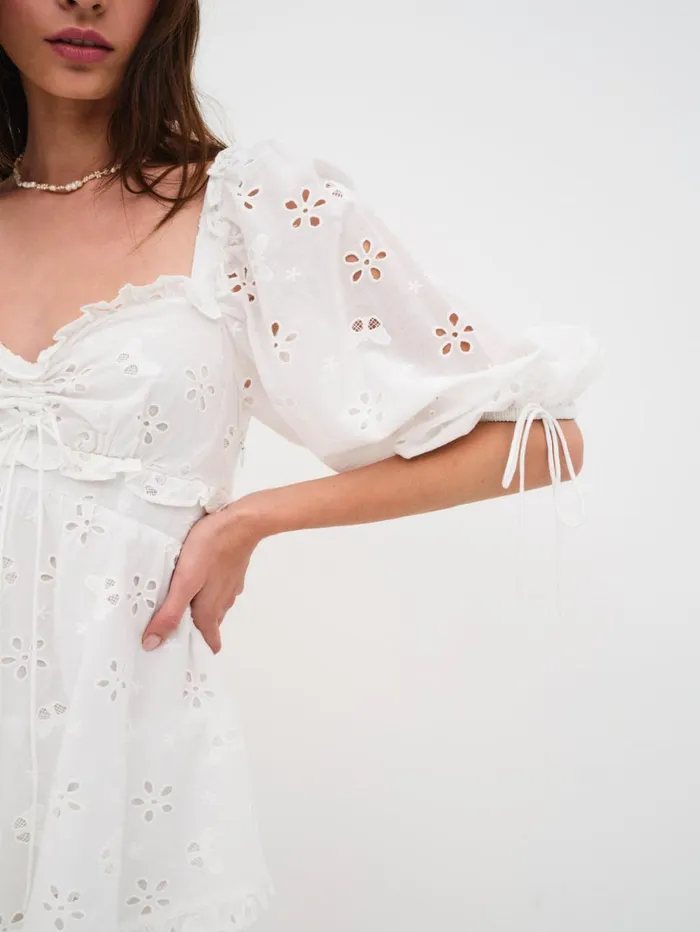 Women Fletcher Mini Dress White For Love and Lemons Dresses Women Fletcher Mini Dress White For Love and Lemons Dresses